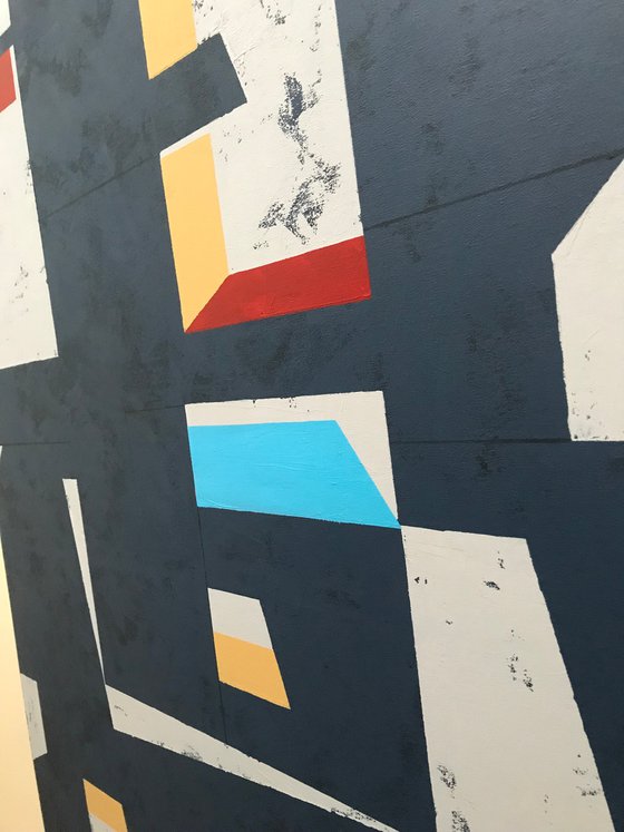 Mason - Large geometric abstract artwork