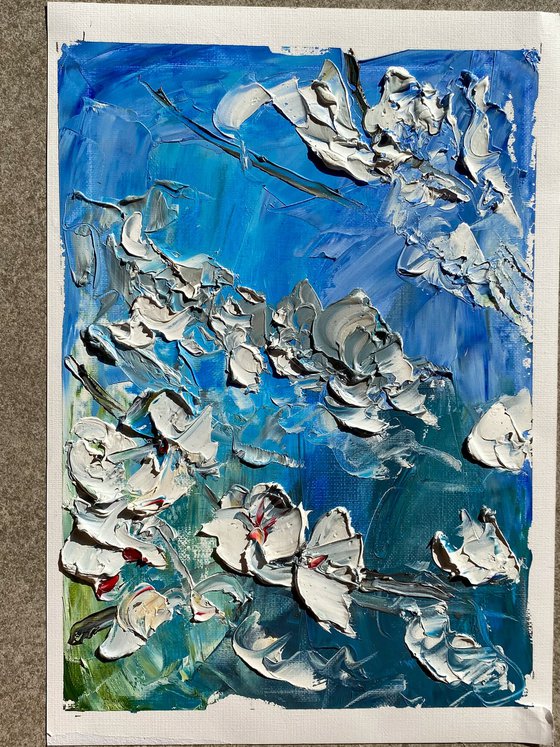 Impasto Blossom Painting