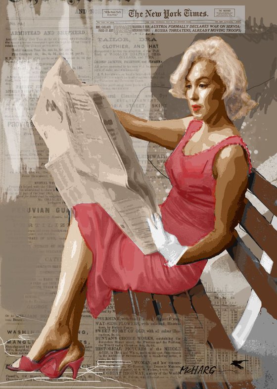 MARILYN IN NEW YORK  33"X46"