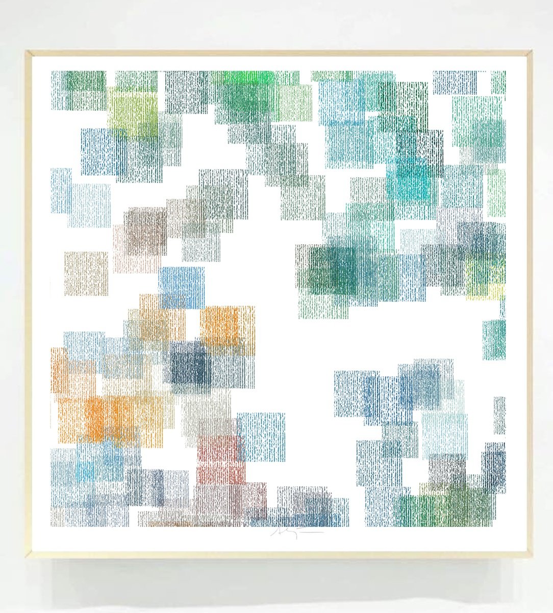 Abstract Giclee Print , Cezanne Landscape Iii By Alejos, 17 X 17, Artwork For Sale On Artfinder
