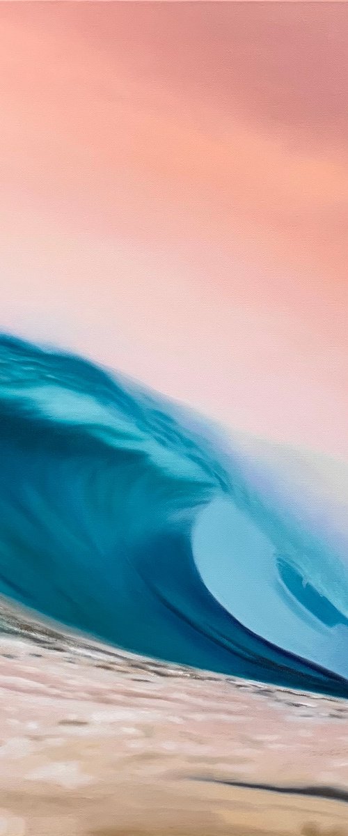 Powerful. Wave painting by Alla Kallass