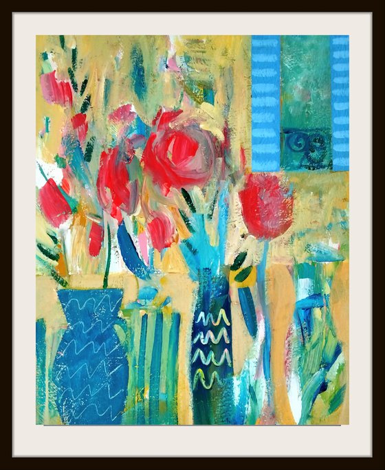 Still Life with Blue Shutters