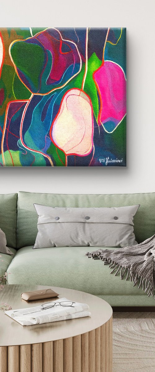 Jazz Style Flowers #3 by V+V Kniazievi
