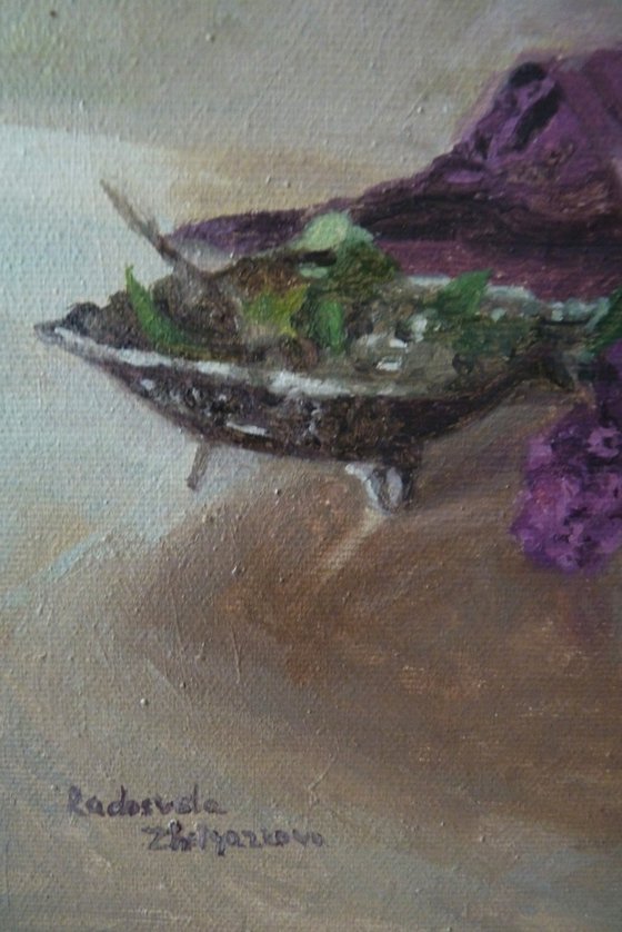 Flowers in an ice bowl