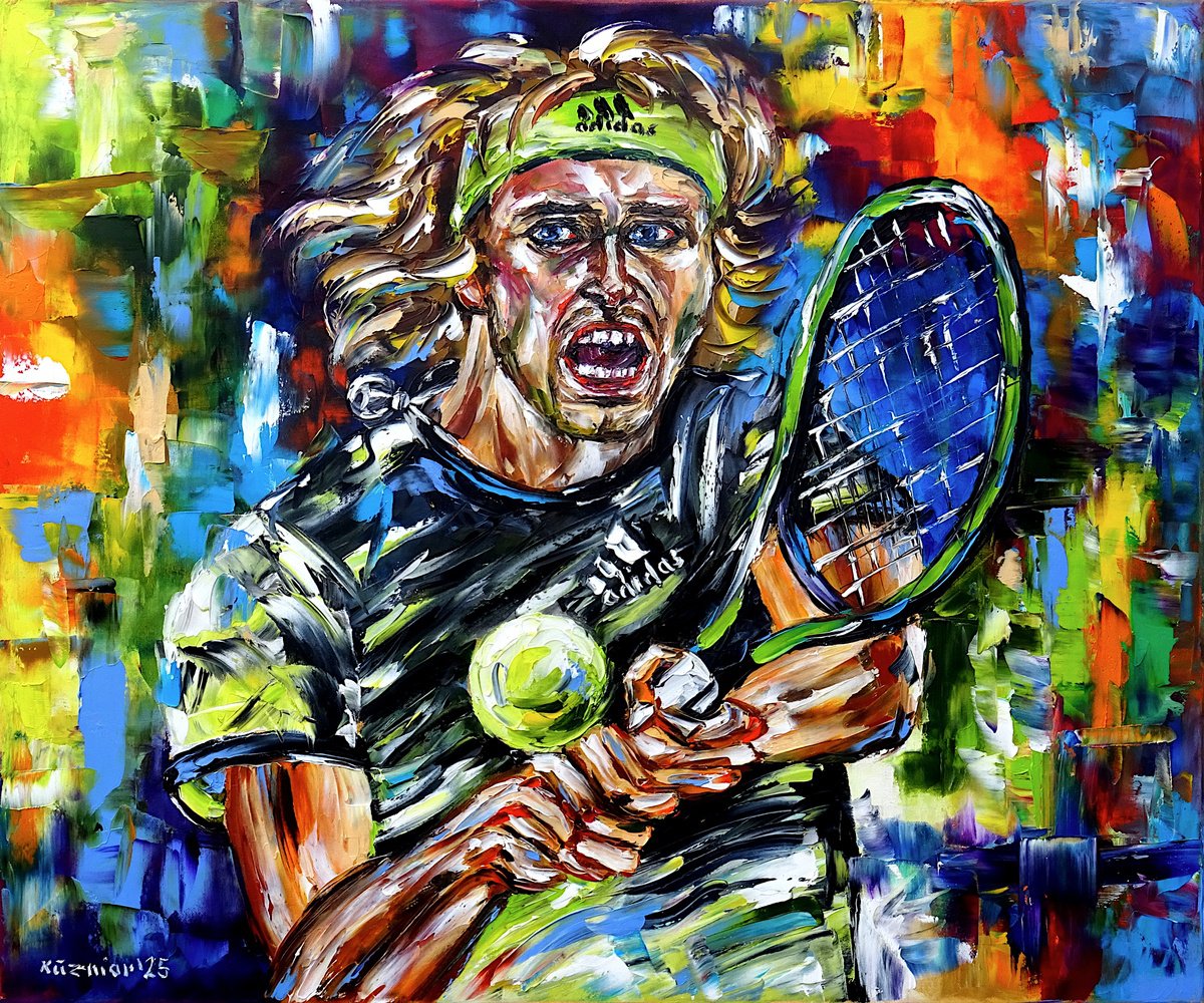 Expressive Oil Painting , Alex By Mirek Kuzniar, 24 X 20, Artwork For Sale On Artfinder