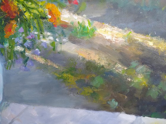 Flowers in the village