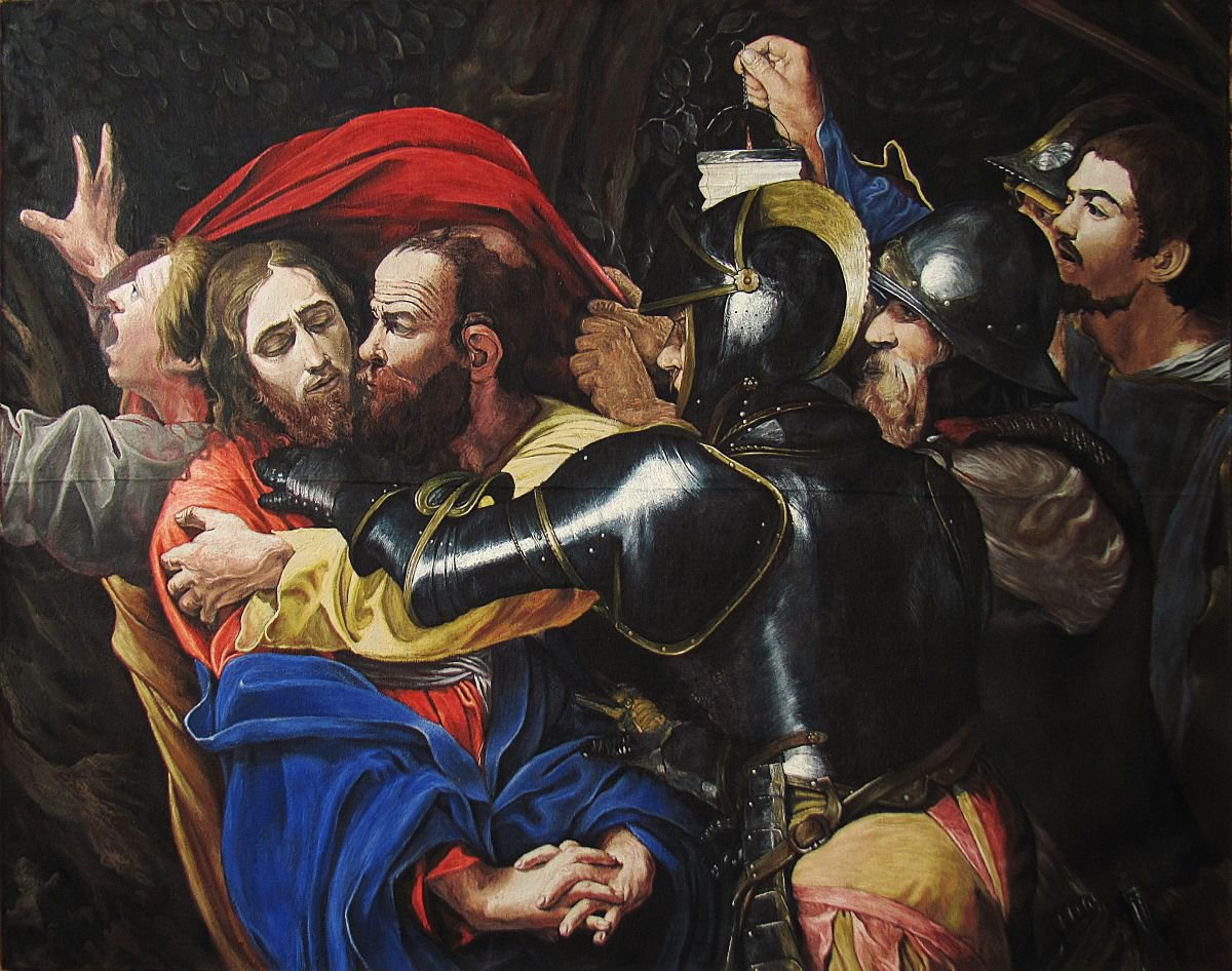 La Cattura di Cristo. Studio da Caravaggio. by Antonio Mele