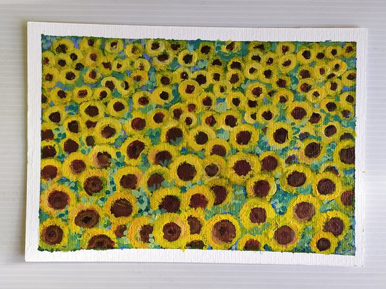 Miniature Landscape of Sunflowers