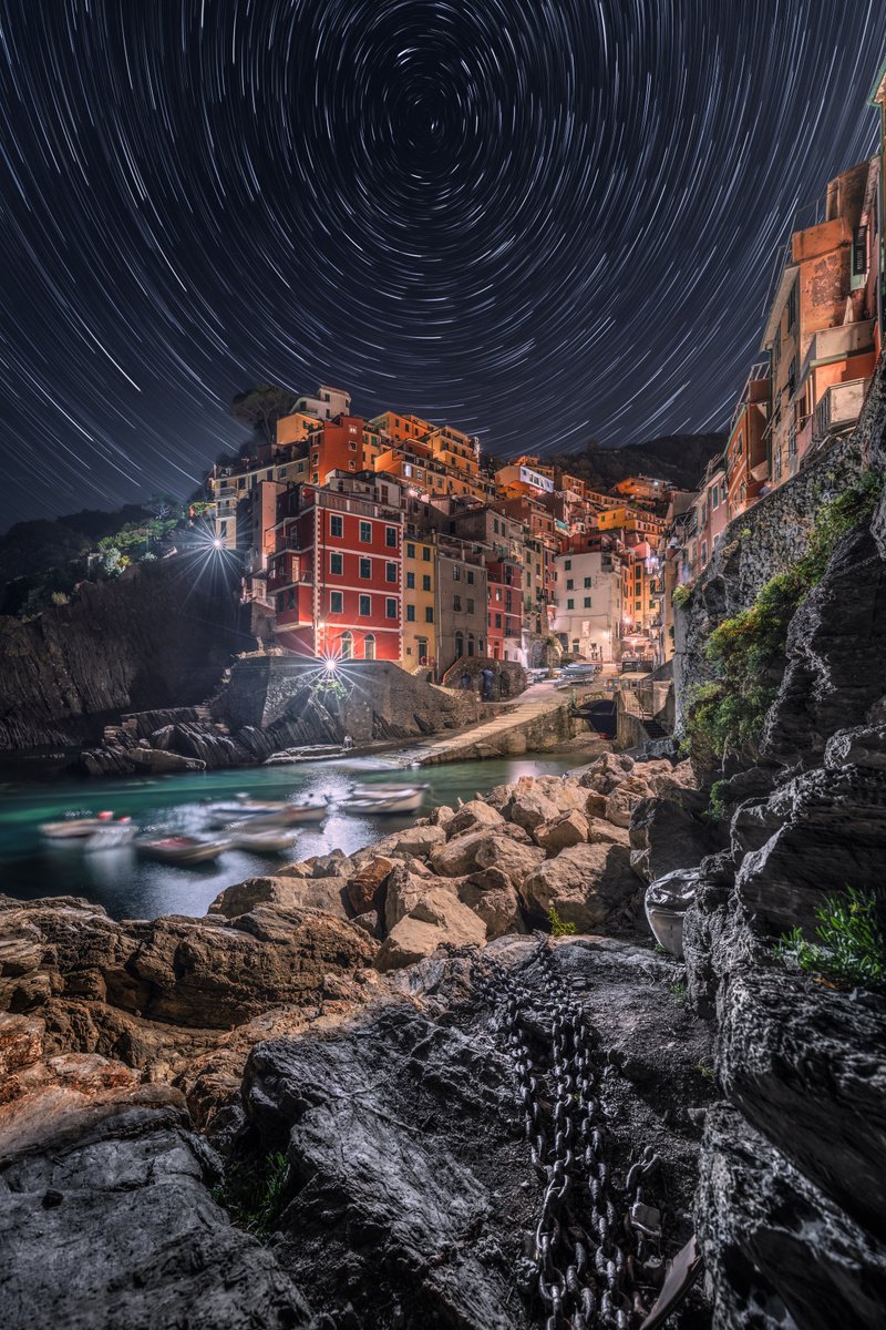 Photorealistic Landscape Photograph By Giovanni Laudicina, 21 X 31, Stars Vortex, Original Artwork