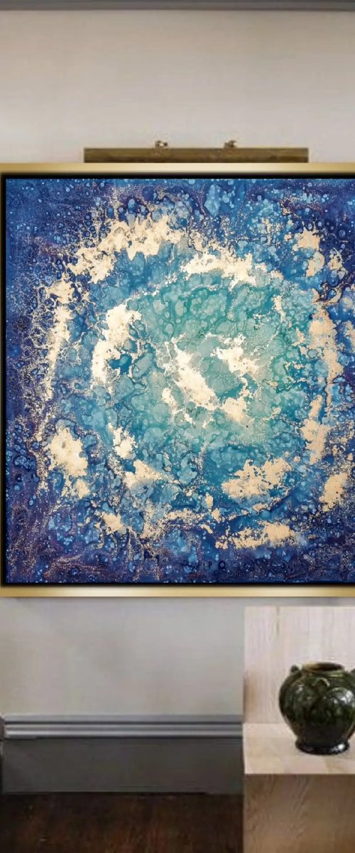 Heaven (91x91cm) by Eleni Denart