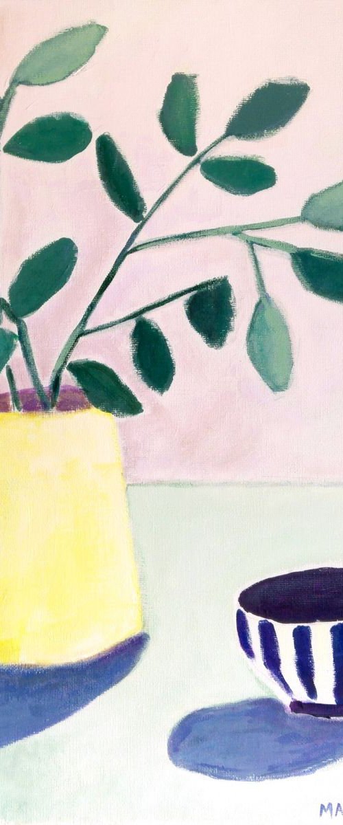 Leaves on Purple by Marisa Añón
