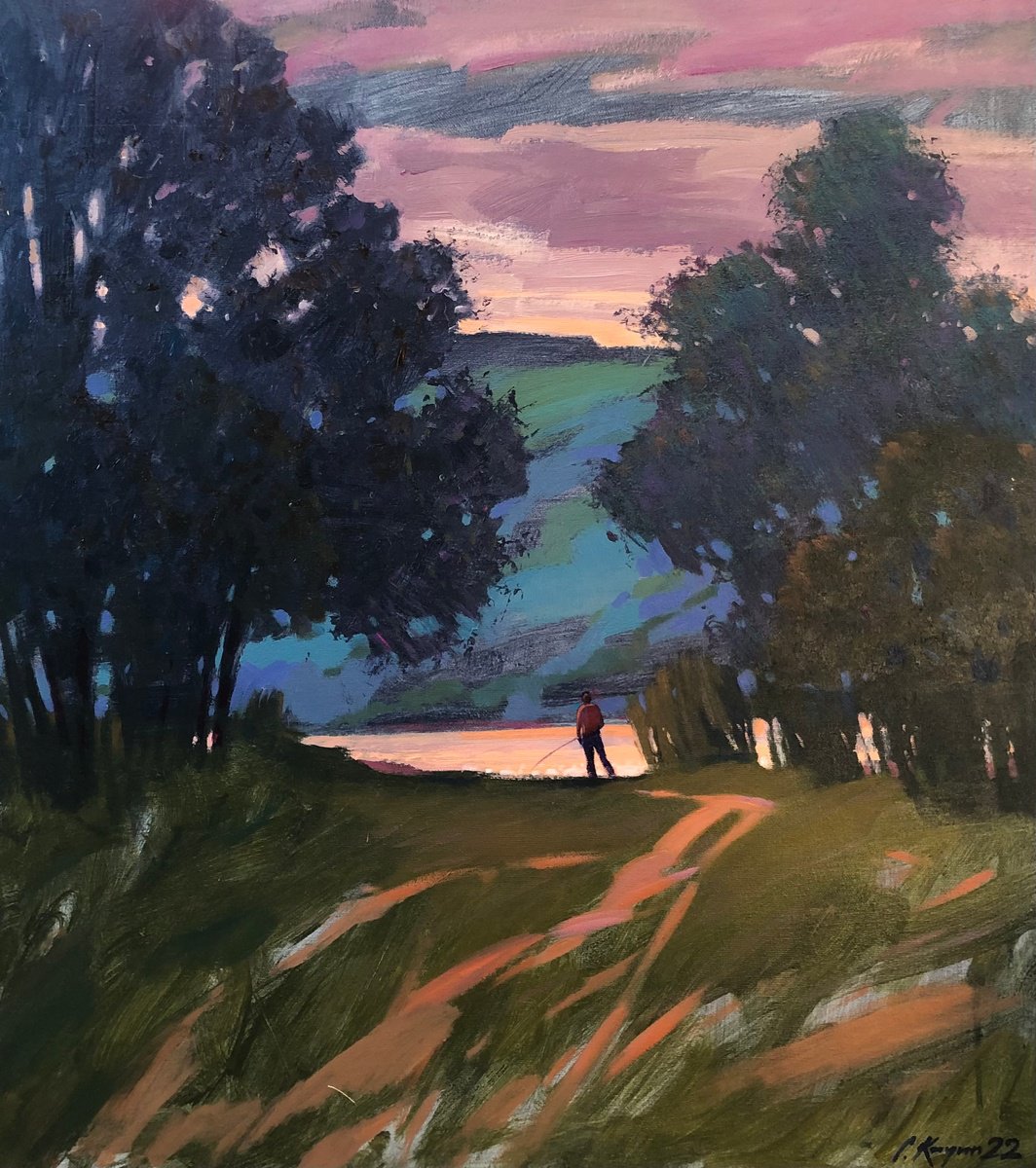 Evening By Sergey Kachin, 31 X 35, Artwork For Sale On Artfinder