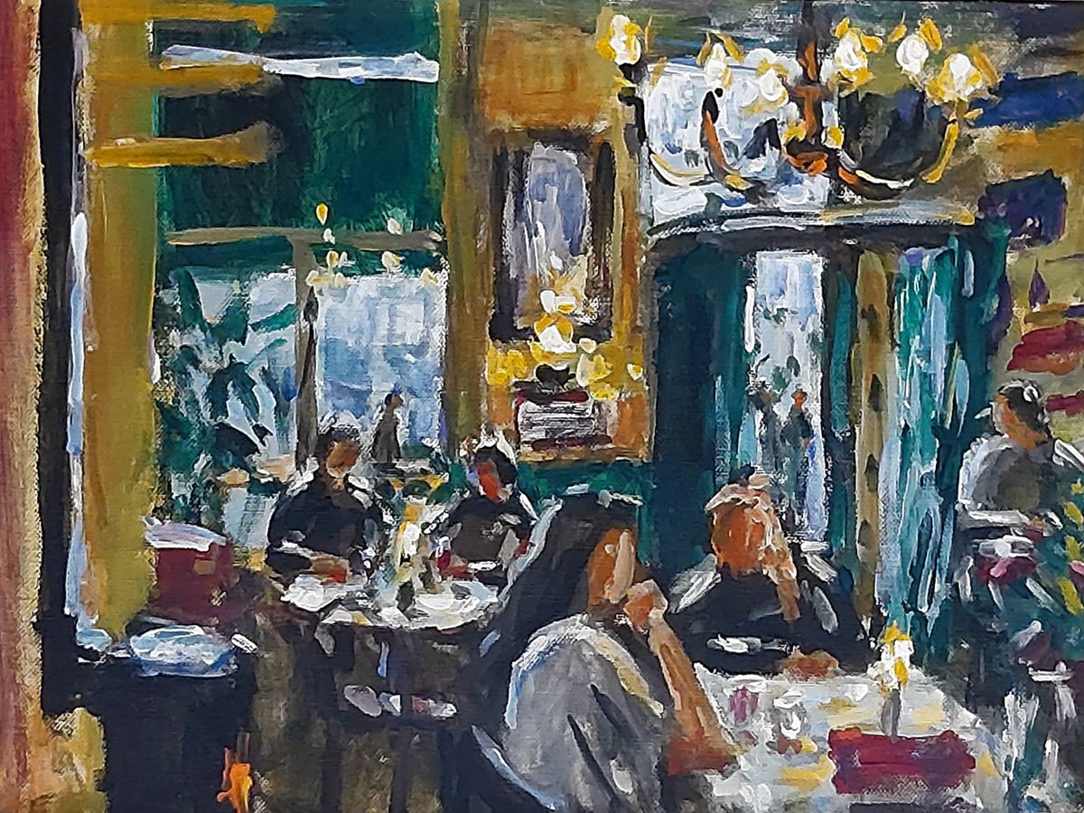 dutch cafe. by Dimitris Voyiazoglou