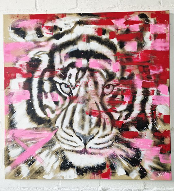 Big Cat - TIGER #12 in neon pink