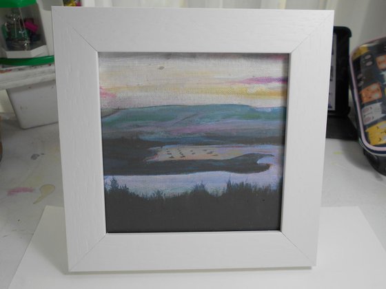 Kielder Marina Evening, Northumberland - Framed Painting