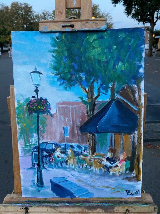 Cafe in Coevorden. PleinAir