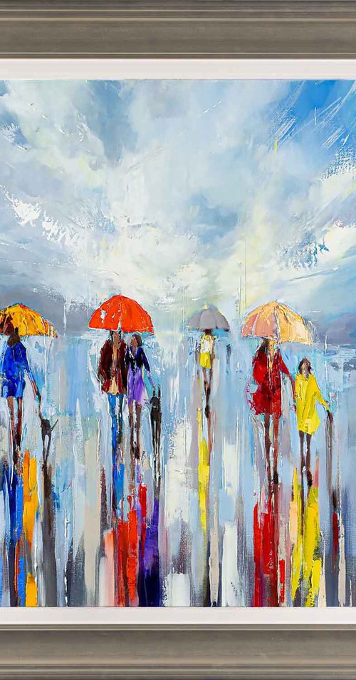 Beach Walks With Friend by Ewa Czarniecka