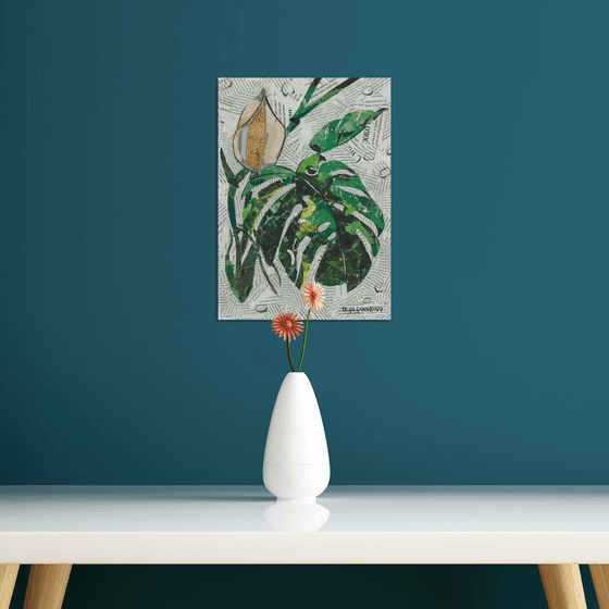 Monstera #2, collage
