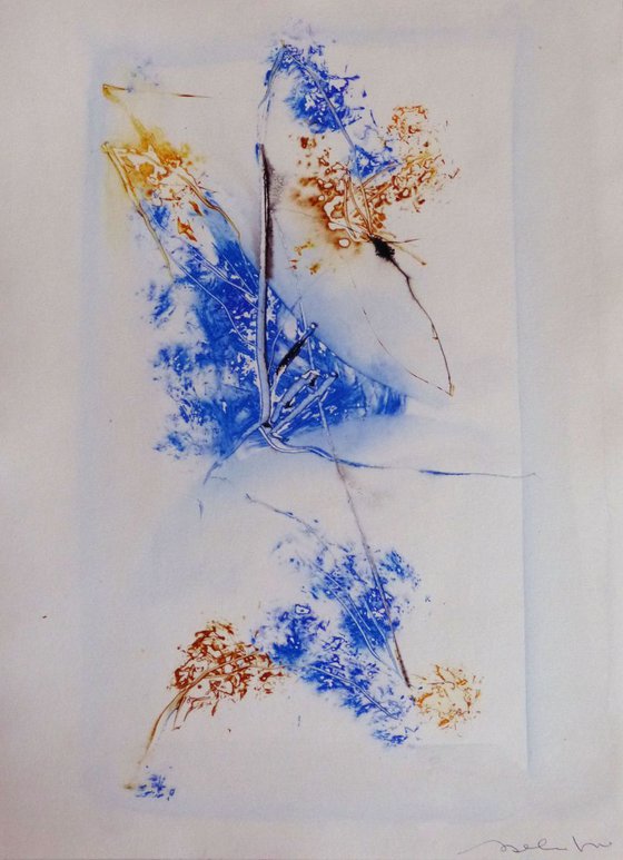 Blossom 2 , Acrylic on paper 29x41 cm