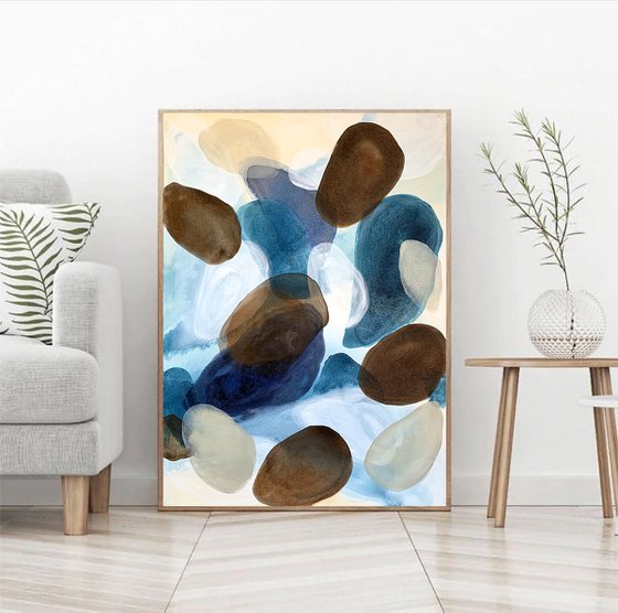 Light Blue gray shapes