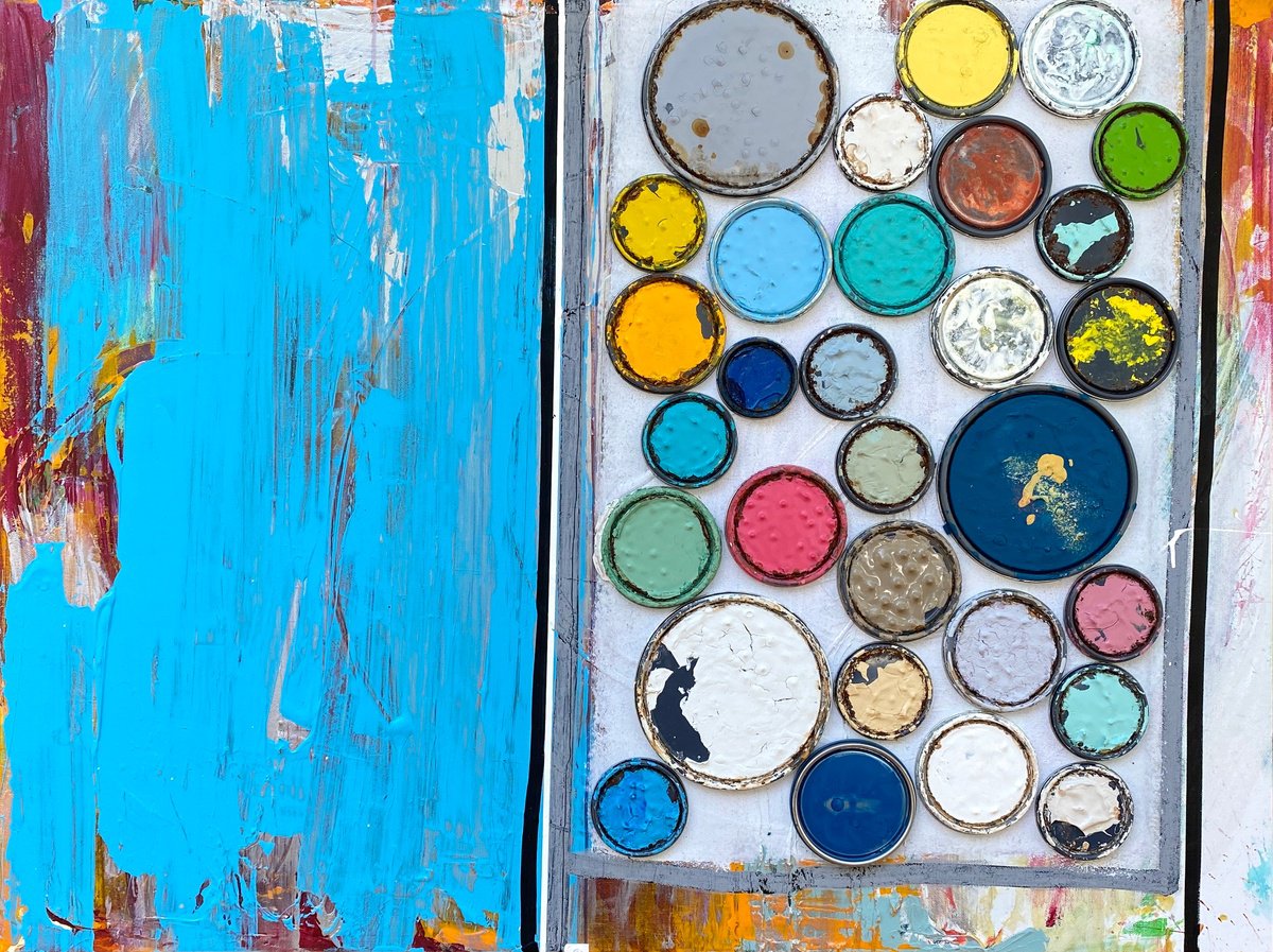 Abstract Painting By Jason Forcier, 40 X 30, Pitter Patter, Original Artwork