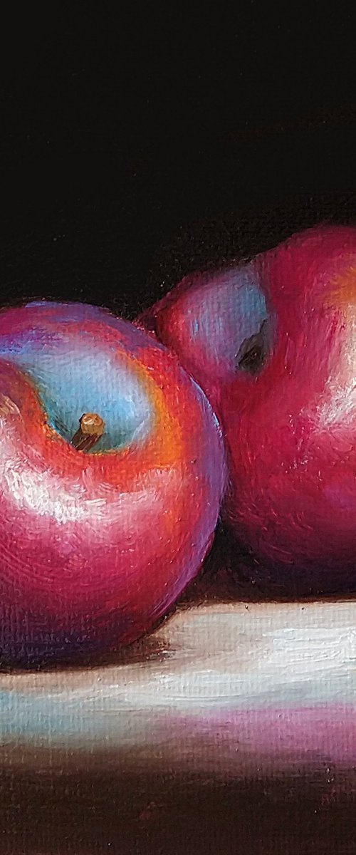 Plum pair still life by Jane Palmer Art