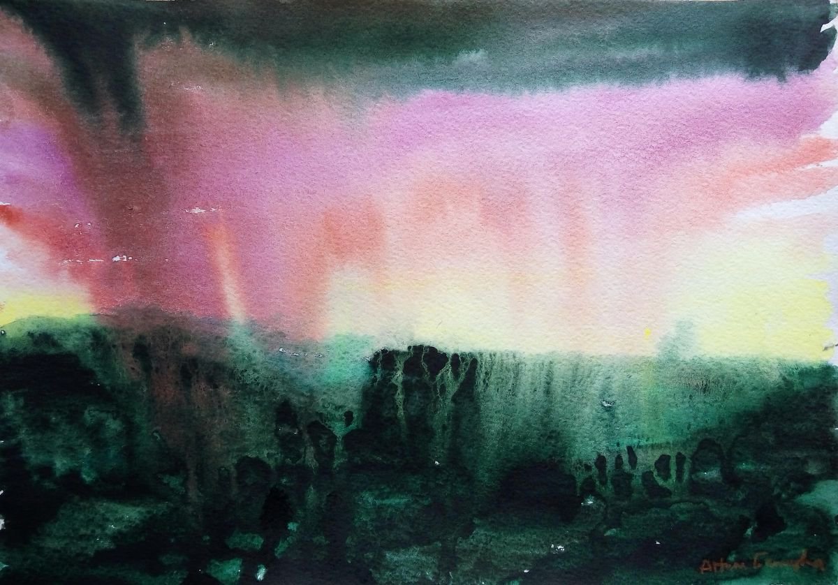 Watercolor Sky by Artem Grunyka by Artem Grunyka