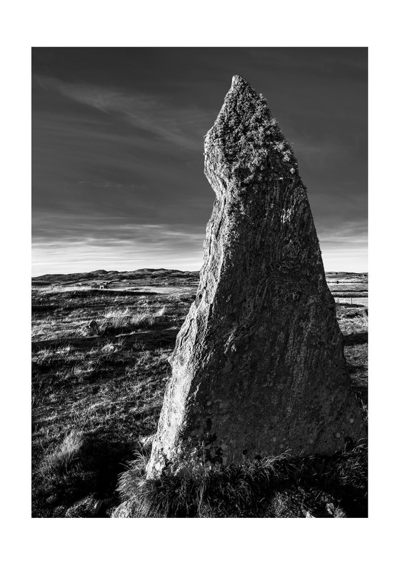 Standing Stones - Garynahine Stone Circle - Isle of lewis ( Silver Gelatin Print )