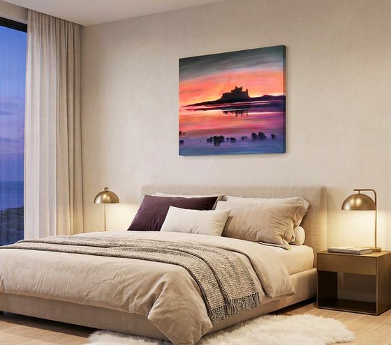 Bamburgh's Tidal Glow