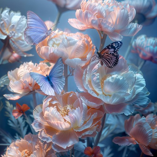 Butterfly Garden 17 by MICHAEL FILONOW