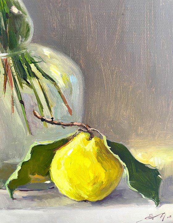 Still life with apple
