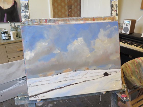 Snow on Garrowby Hill