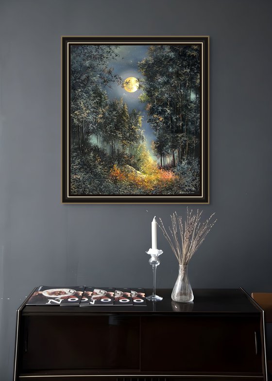 Full Moon in the Woods