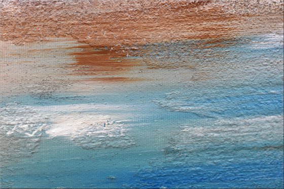 Sunken Land II - Abstract- Painting- Acrylic Canvas Art - Wall Art - Large Painting - Blue Art - Modern Art