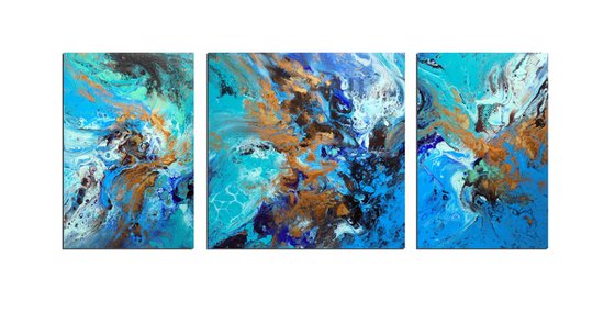 Tropical waters Triptych