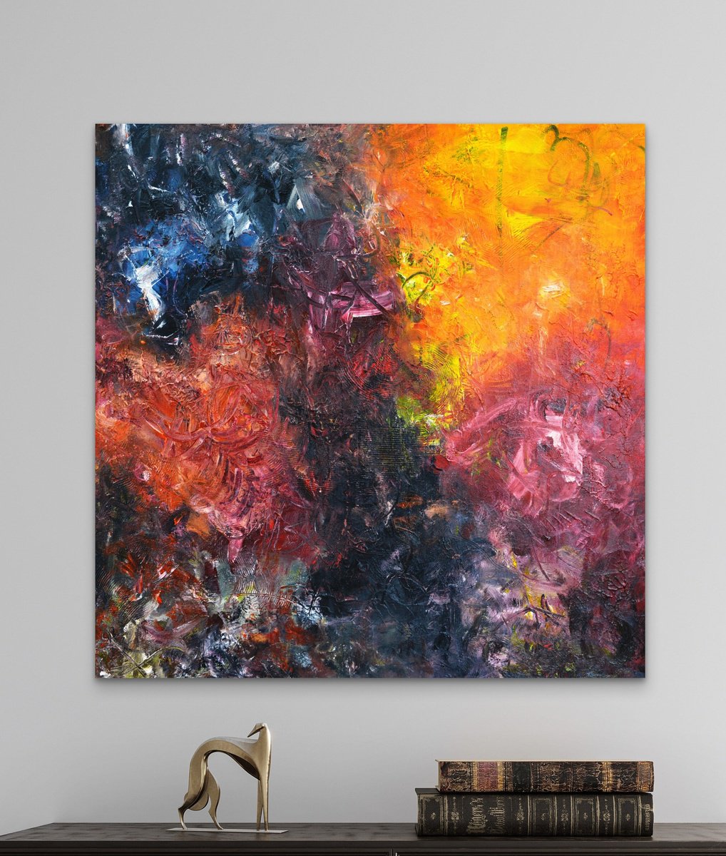 Underwater Volcano By Theodor Anghel, 30 X 30, Artwork For Sale On Artfinder