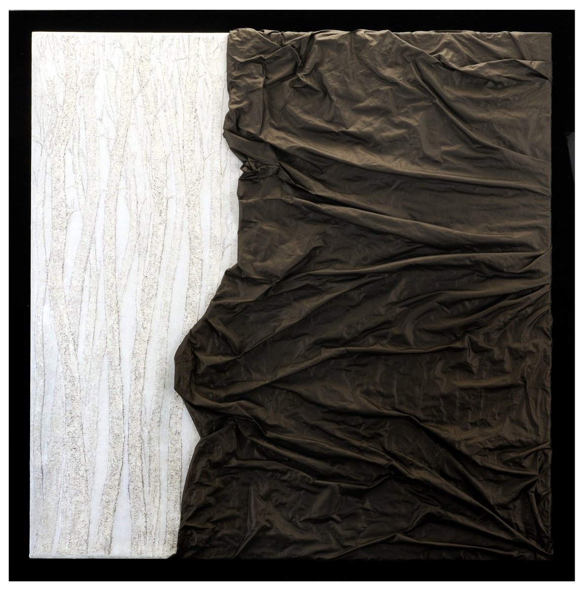 Abstract Still Life Oil Painting By Bruno Di Pietro, 39 X 39, Oil Spill, Original Artwork