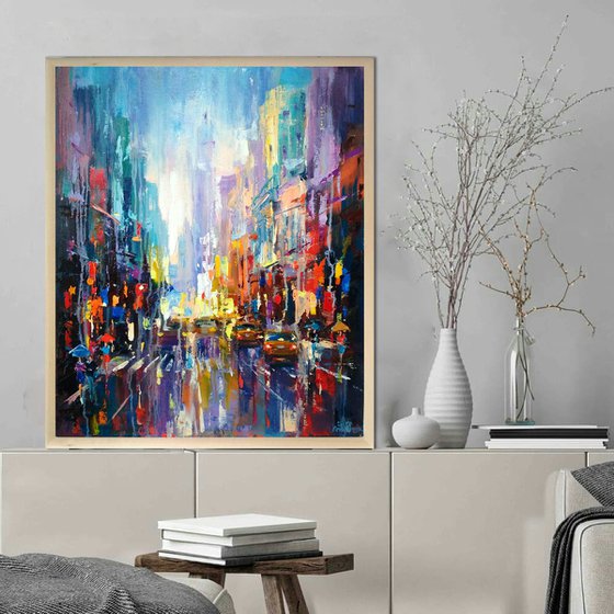 Abstract cityscape (New York)