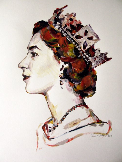 queen Elizabeth II by Anna Maria