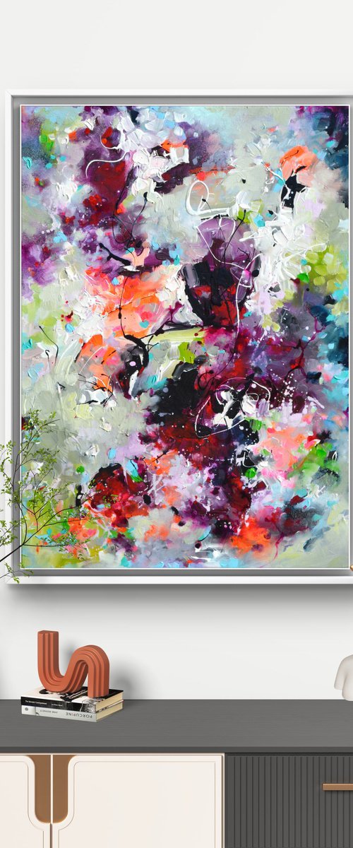 Rocks and Roots - Modern Abstract by Soos Roxana Gabriela