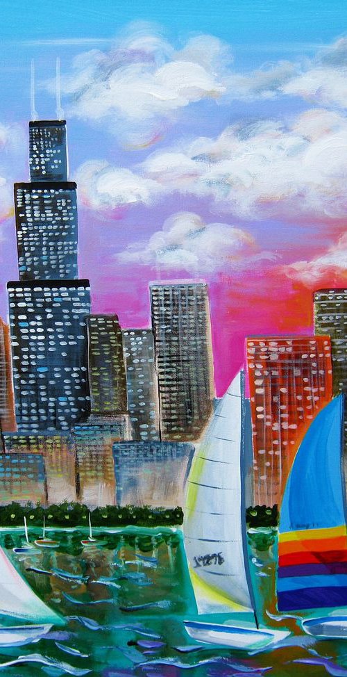 Magnificent Chicago Skyline by Galina Victoria