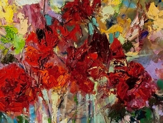 'Bouquet of Red Flowers '