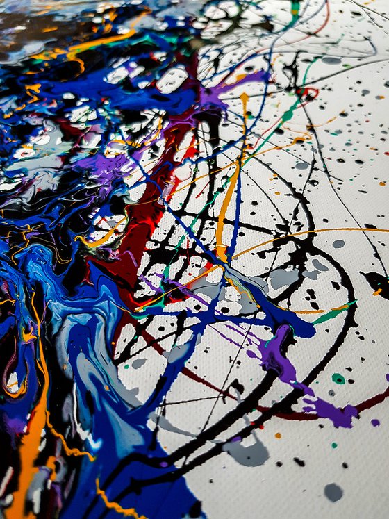 - Reversion - Style of JACKSON POLLOCK. Abstract Expressionism Painting.