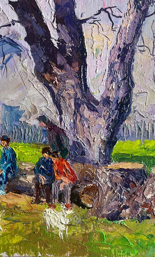 May Day in the Village by Boris Serdyuk