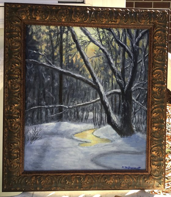 WINTER WOODS NIGHTFALL