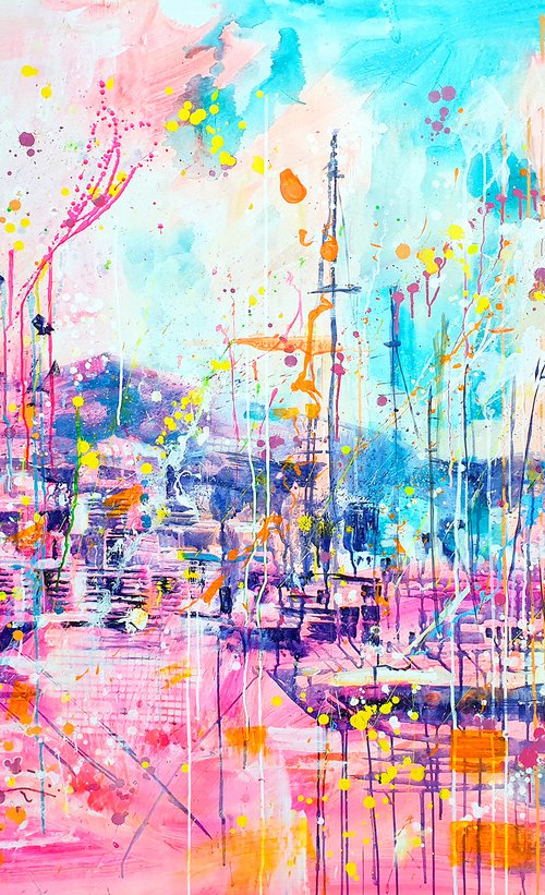 Monaco harbour by Marta Zawadzka