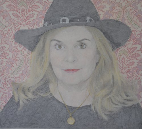 Self Portrait in a Cowboy Hat by Linda Southworth