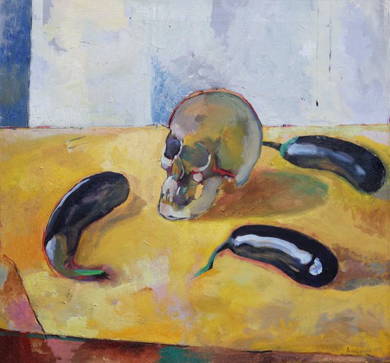 skull and eggplant