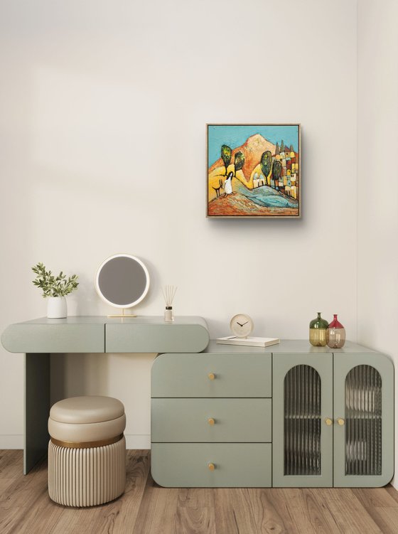 Girl in a white dress