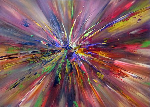 Bright Multi Color Dirty Explosion by Richard Vloemans